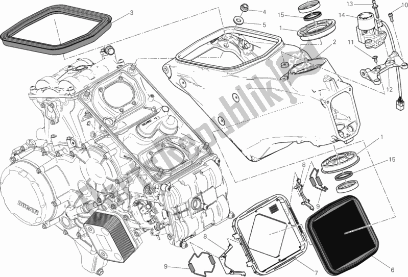 All parts for the Frame of the Ducati Superbike 1199 Panigale S ABS Senna Brasil 2014